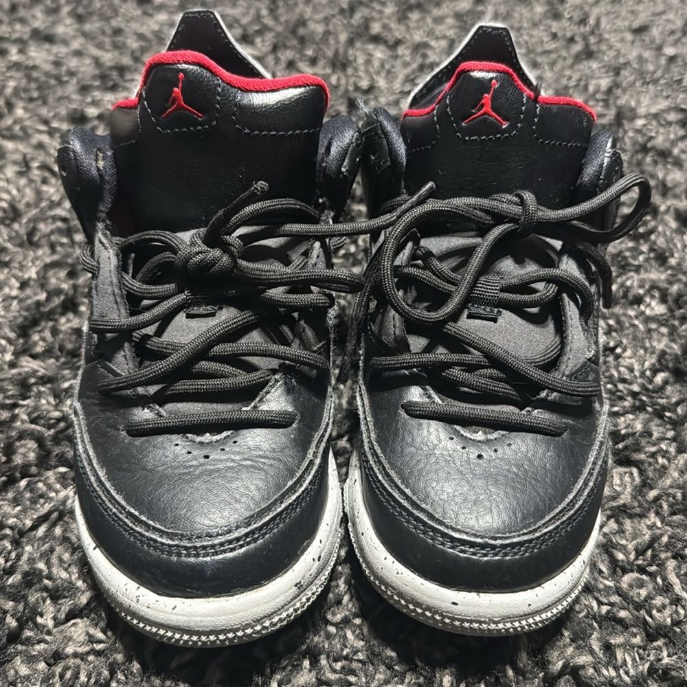 Kids Black and Red Jordan’s